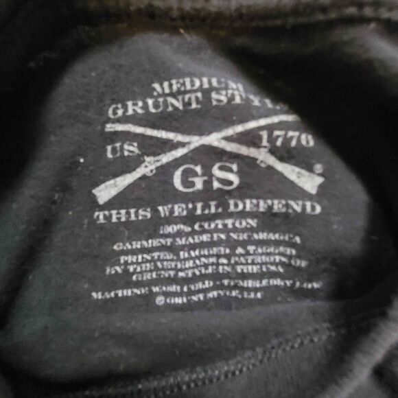 Men's Size Small Grunt Style F Covid-19 Black T-Shirt - Picture 3 of 4